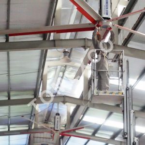 Sản phẩm quạt trần công nghiệp HVLS - 4500 của Tomexco