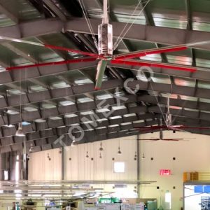 Sản phẩm quạt trần công nghiệp HVLS - 4500 của Tomexco