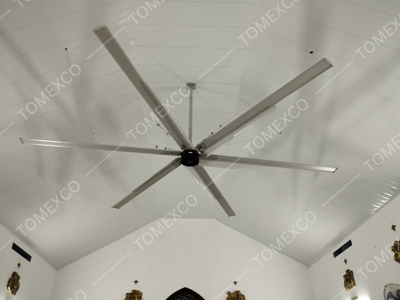 Tomexco lắp đặt quạt trần cho nhà thờ tại Hòa Bình