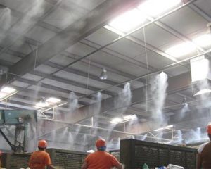 Làm mát nhà xưởng bằng hệ thống phun sương